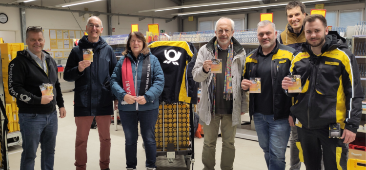 Wertschätzungsaktion bei Post/DHL in Weilheim Wertschätzungsaktion bei Post/DHL in Weilheim